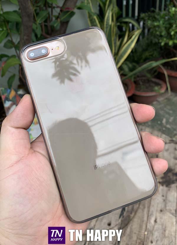 Ốp lưng dẻo đen mờ chống sốc cao cấp dành cho iPhone 7 Plus / iPhone 8 Plus - TN Happy phân phối