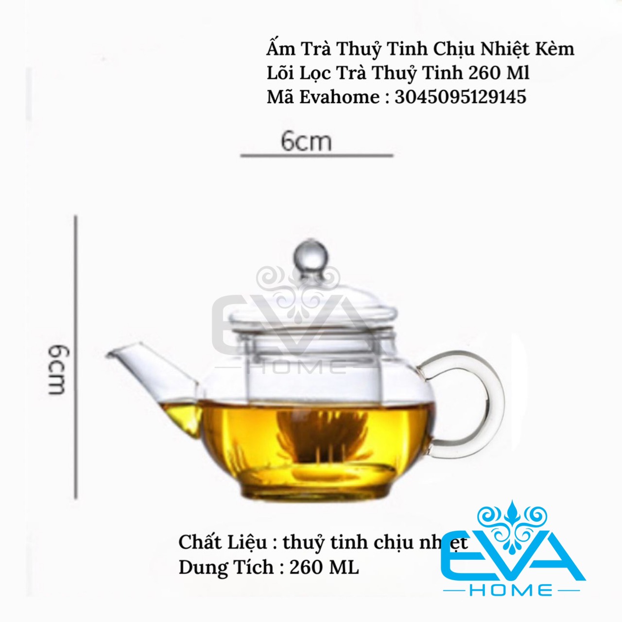Bình lọc trà kẻ sọc thuỷ tinh / bình pha trà kèm lõi lọc thuỷ tinh chịu nhiệt sọc thẳng striped teapot 550 ml