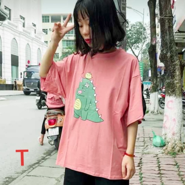 Áo phông thụng khủng long khóc DTR0320