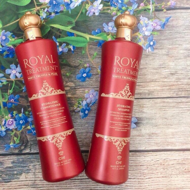 Dầu gội xả cho tóc khô xơ và tóc Nhuộm CHI Royal Hydrating 355mlx2