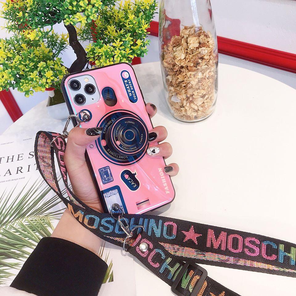 Ốp IPhone [ Tặng POP Kèm Dây Đeo ] Hình CAMERA Đáng Yêu