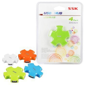 Bộ chia cổng USB HUB 4 cổng USB SSK SHU-024