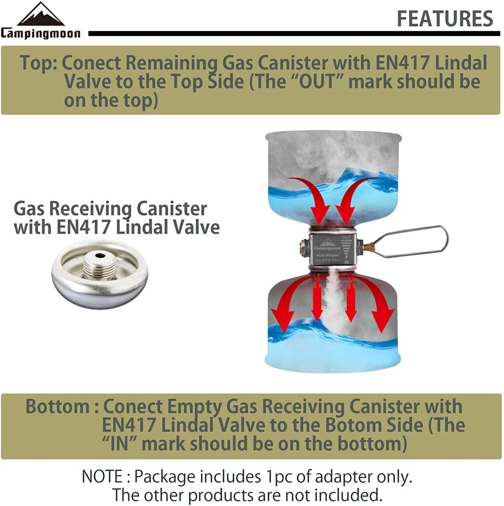 Đầu sang chiết gas Campingmoon Z15