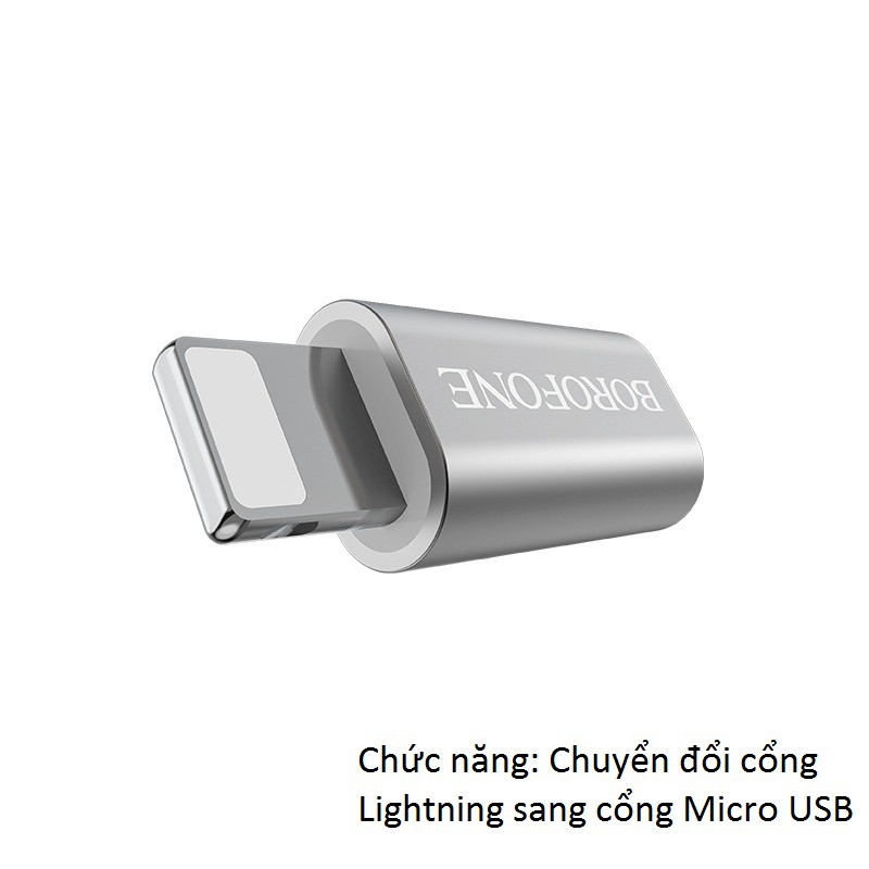 Đầu OTG Chuyển Đổi Micro USB Sang Lighning Borofone BV5
