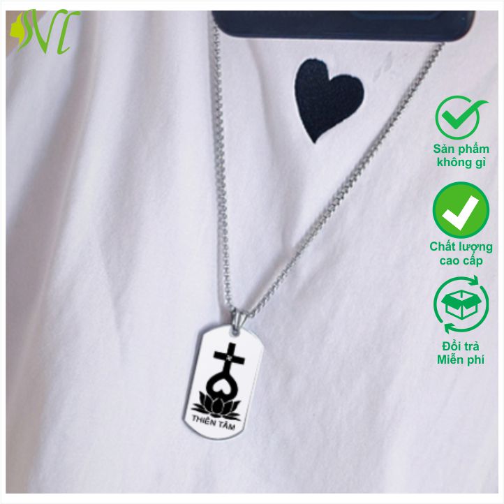 Dây chuyền, lắc tay, nhẫn, móc khóa thiên tâm đạo không đen xài nước tốt- Ngừ Đẹp Vì Lụa