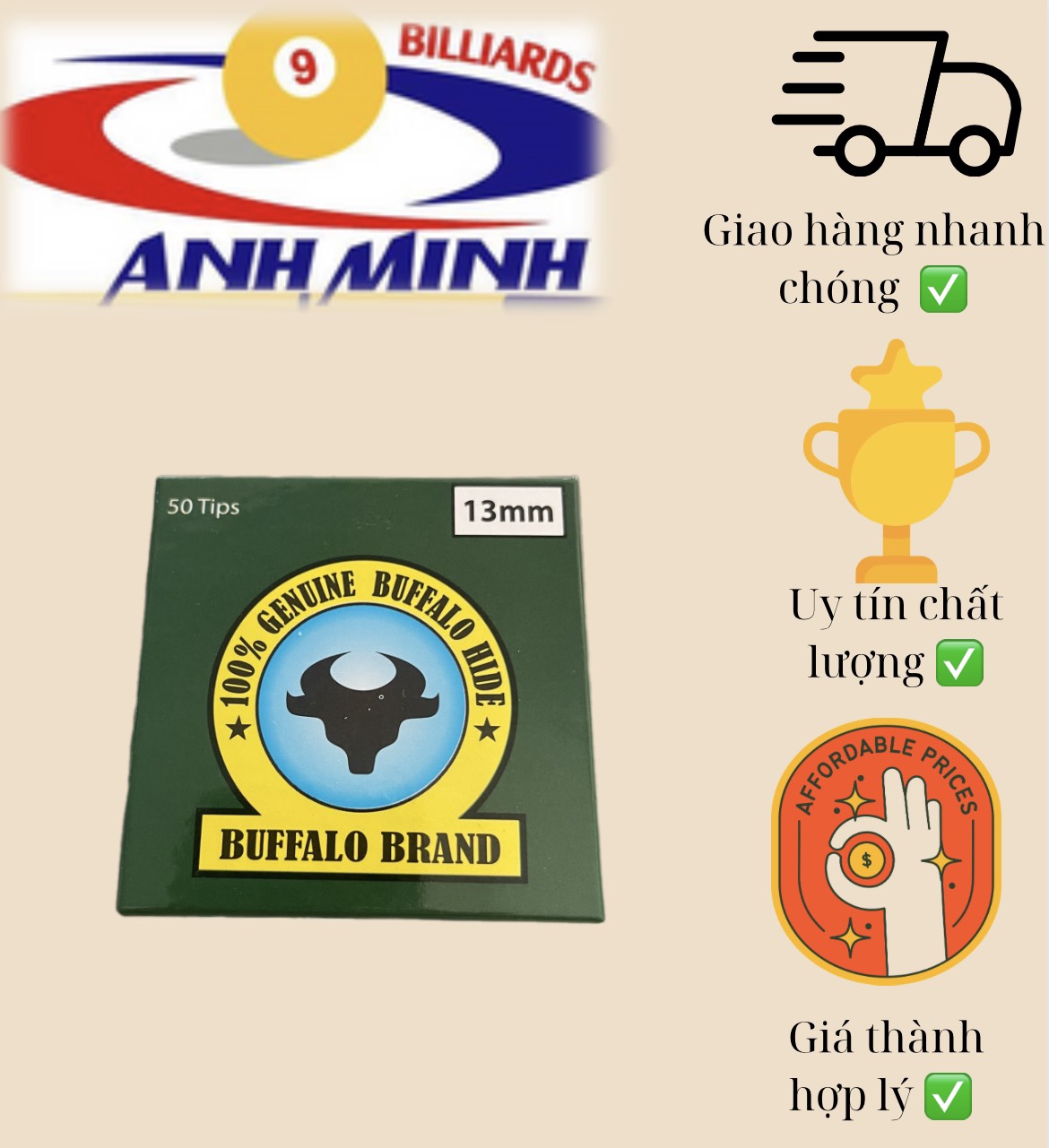 [HCM]HỘP ĐẦU CƠ BIDA ĐẦU TRÂU