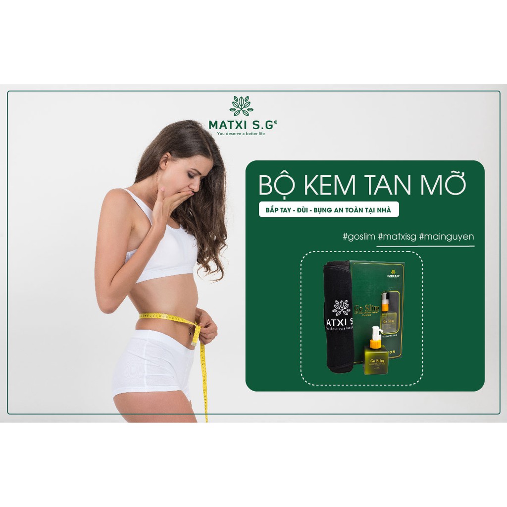 Kem Tan Mỡ GoSlim + Tặng Đai Nịt Bụng Cao Cấp (Mẫu Mới N.hất)