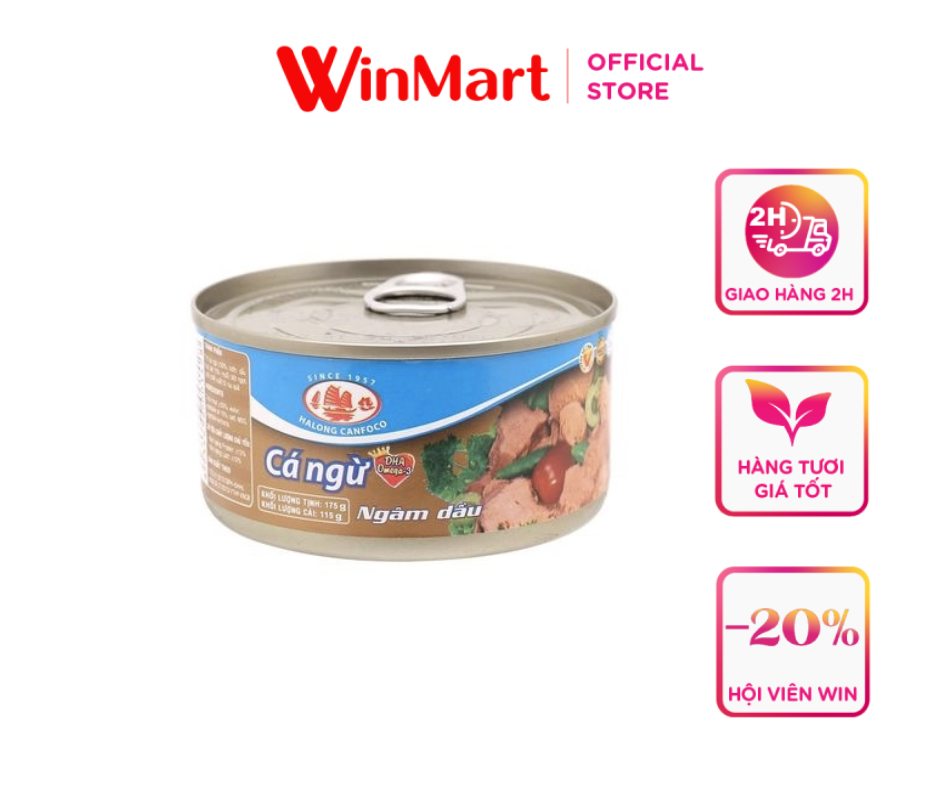 [Siêu thị WinMart] - Cá ngừ Hạ Long ngâm dầu hộp 175g