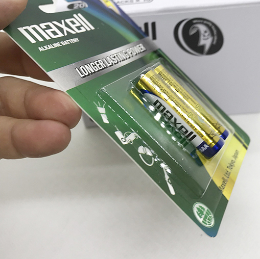 Combo 2 vỉ pin AAA Maxell Alkaline, pin đũa Maxell (1 vỉ 2 viên)