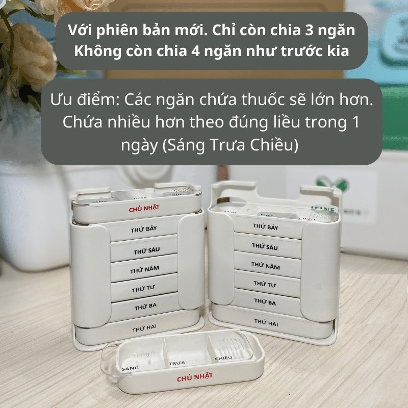 Hộp Chia Thuốc 7 Ngày 7 tầng 3 Ngăn Ts-275 Sáng Trưa Chiều Hàng Việt Nam, hộp chia ngăn thuốc, hộp chia thuốc, hộp chia ngăn thuốc 3 ngăn, hộp chia ngăn, hộp đựng thuốc chia ngăn, hộp chia 3 ngăn đựng thuốc