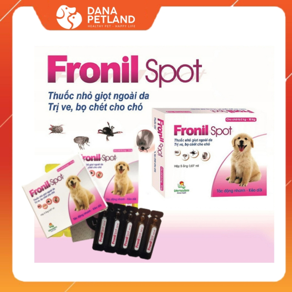 Nhỏ Gáy Fronil Spot Trị Ve, Rận Bọ Chét Cho Chó