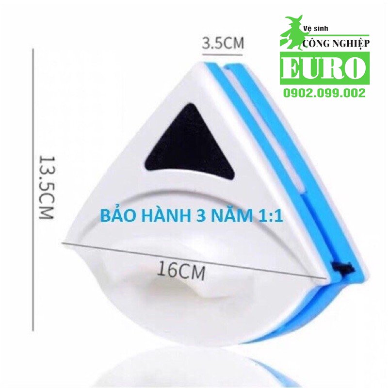 Dụng cụ lau kính 2 mặt hút nam châm