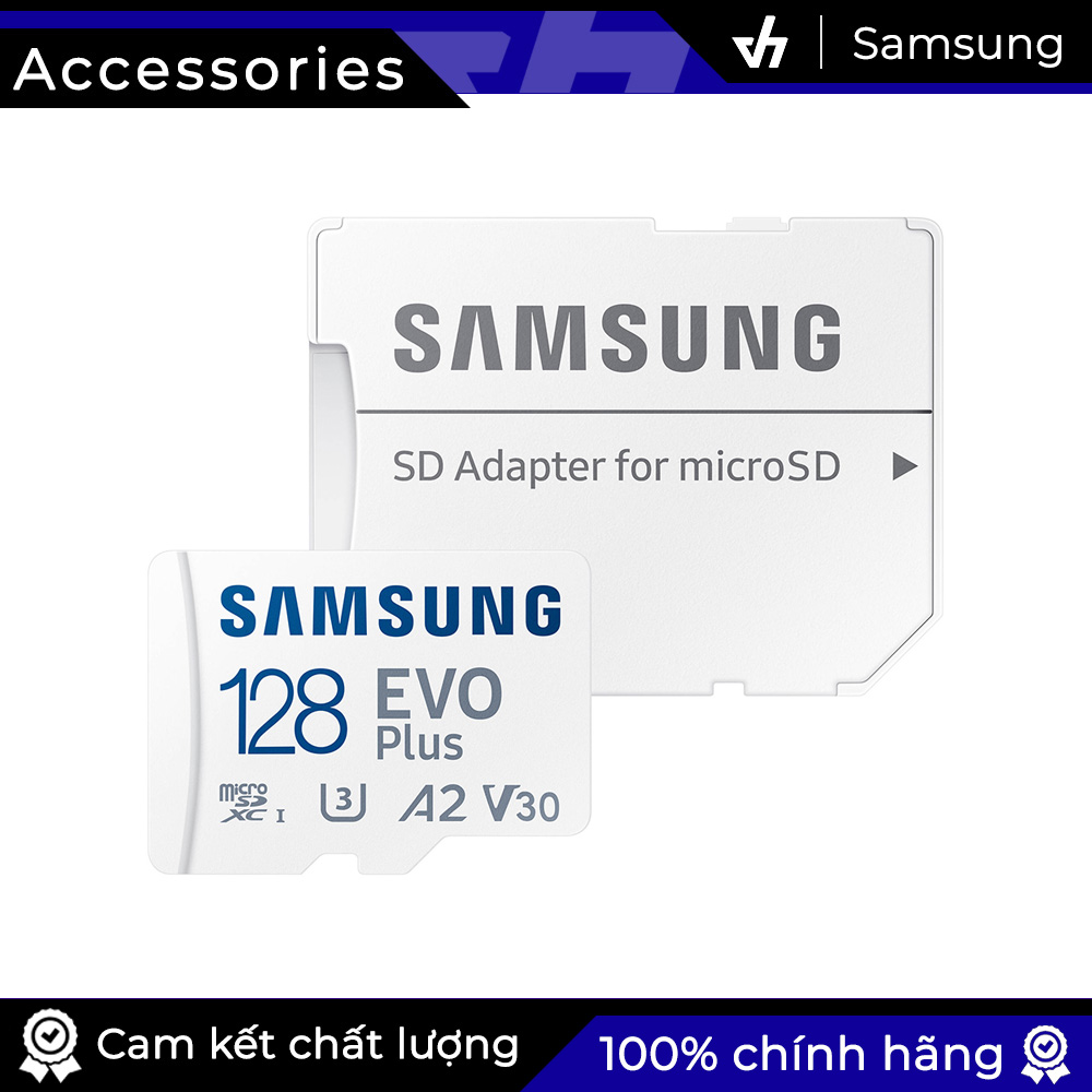 Thẻ nhớ MicroSD 128GB Samsung Evo Plus Class 10 Max 100MB/s