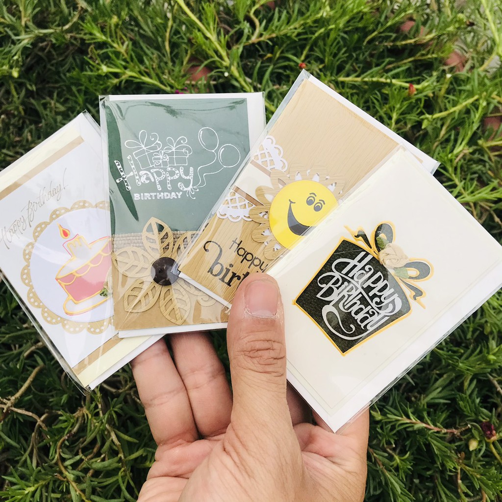 Thiệp chúc mừng loại nhỏ siêu xinh