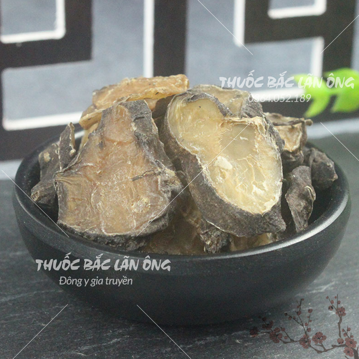 Hắc phụ tử 100g khô, sạch, thơm - Lãn Ông