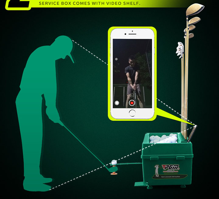 [FreeShip Max] Máy nhả bong golf tự động - Thảm Tập Golf Cao Cấp