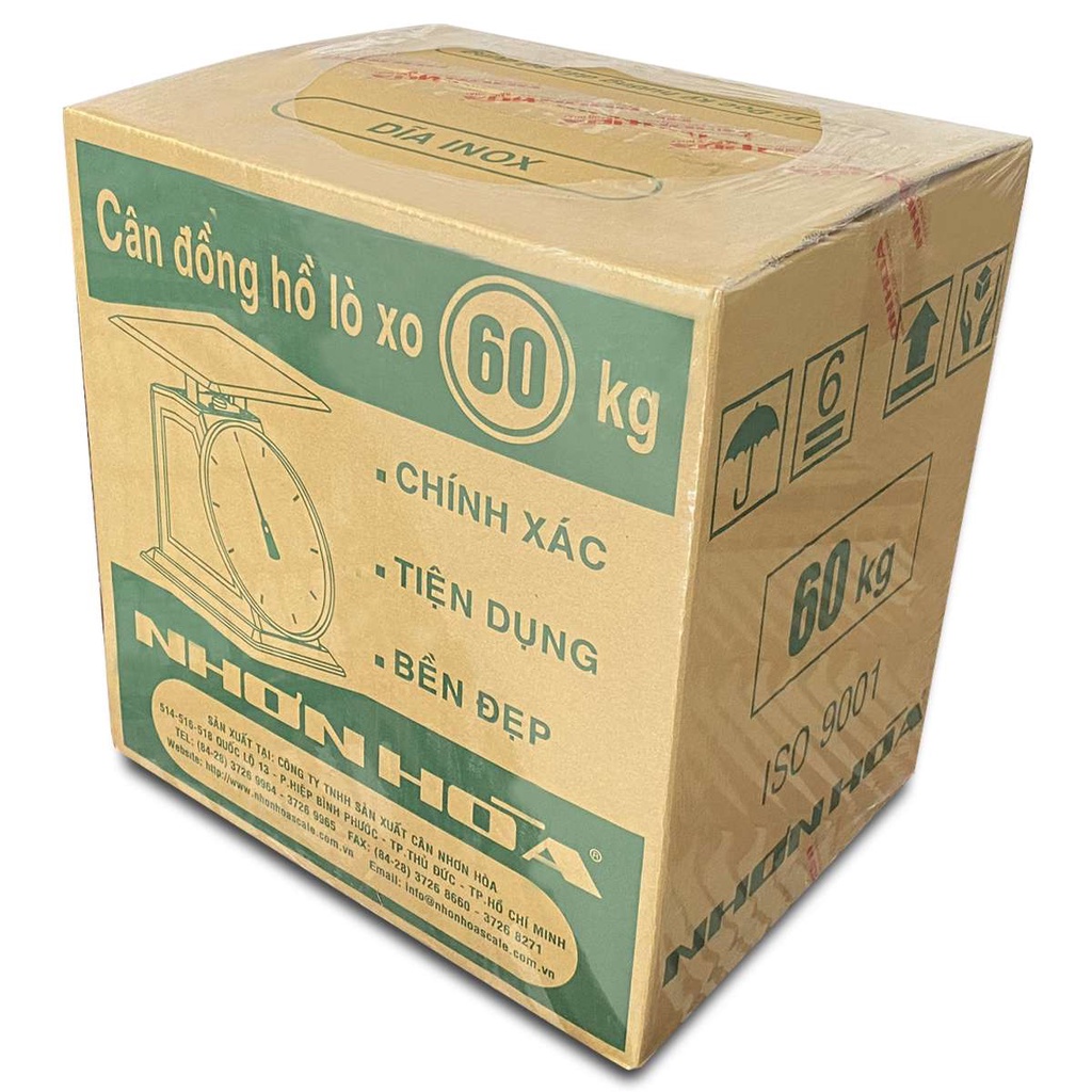 [Chính Hãng] Cân Đồng Hồ Lò Xo Nhơn Hòa 60 kg