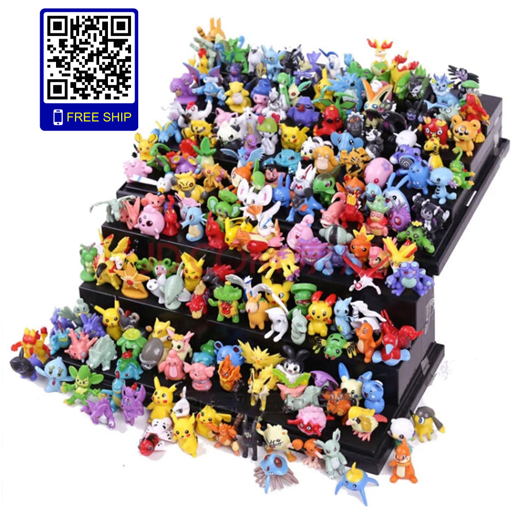 Bộ sưu tập 144 đồ chơi mô hình Pokemon Go Mega huyền thoại đa hệ nhiều màu  cho bé nhập vai tặng kèm 5 xe ô tô mini nhựa  HolCim 