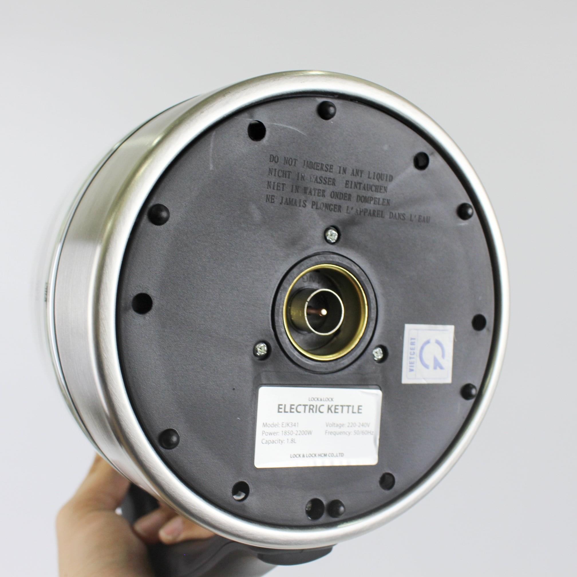 Ấm Điện Đun Nước Bằng Thủy Tinh LOCK & LOCK EJK418SLV