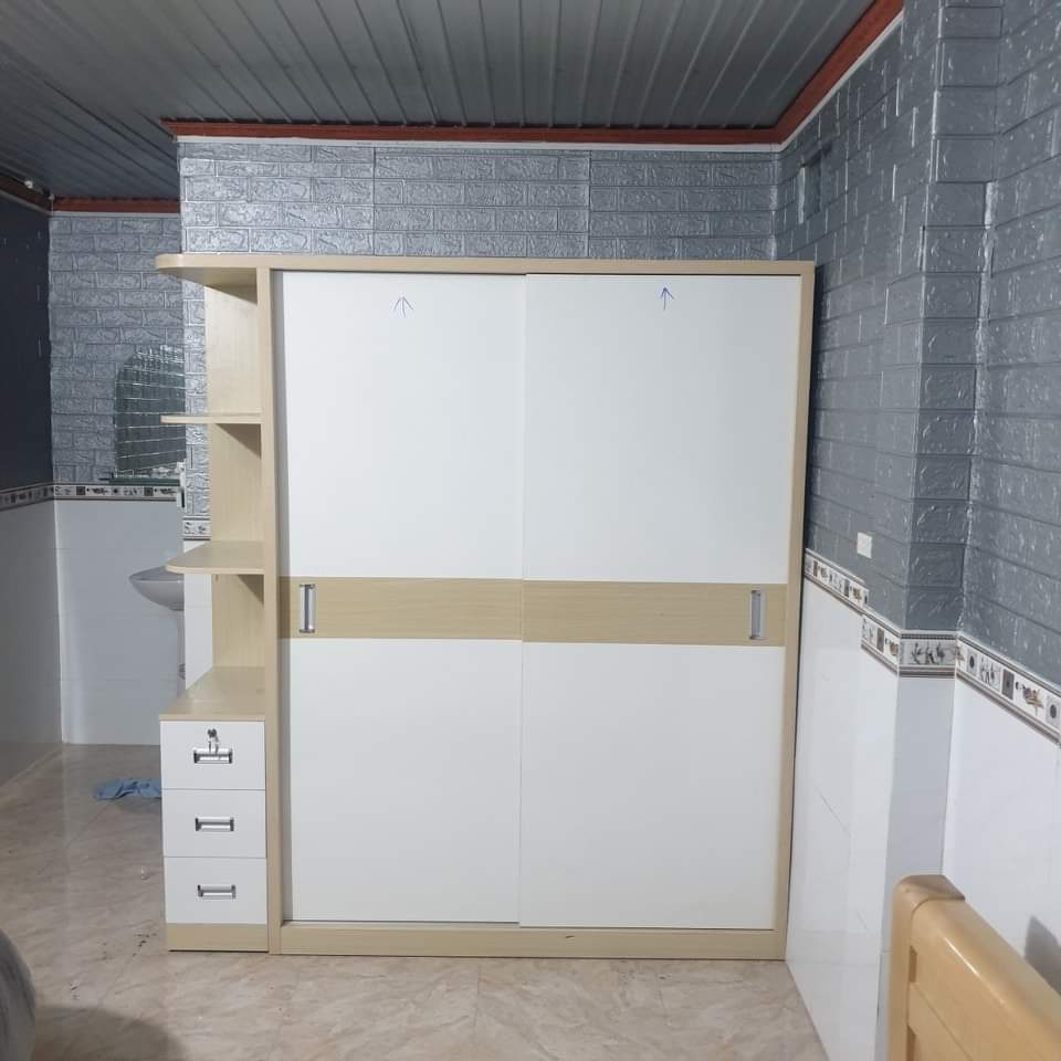 Tủ quần áo gỗ MDF 1m8 M (FREESHIP HCM 30-50 KM )