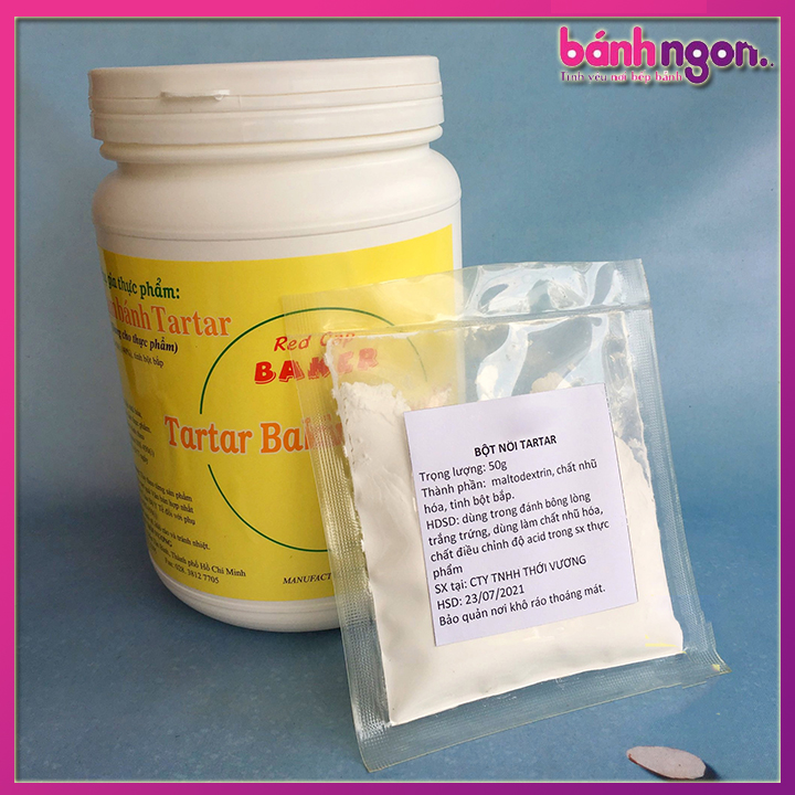 🍩🍩🍩50G Bột Cream of Tartar (Bột ổn định lòng trắng trứng)🍩🍩🍩