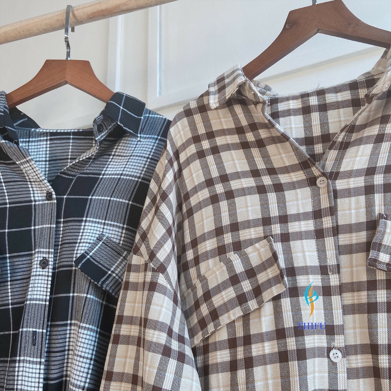 ÁO SƠ MI KATE chạy viên cao cấp nữ thời trang HÀN QUỐC CỰC CHẤT(vải tốt) form rộng dài