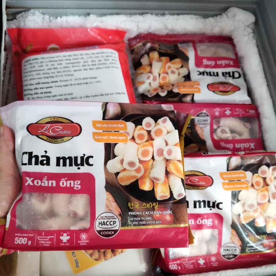 Chả mực xoắn ống Lacu