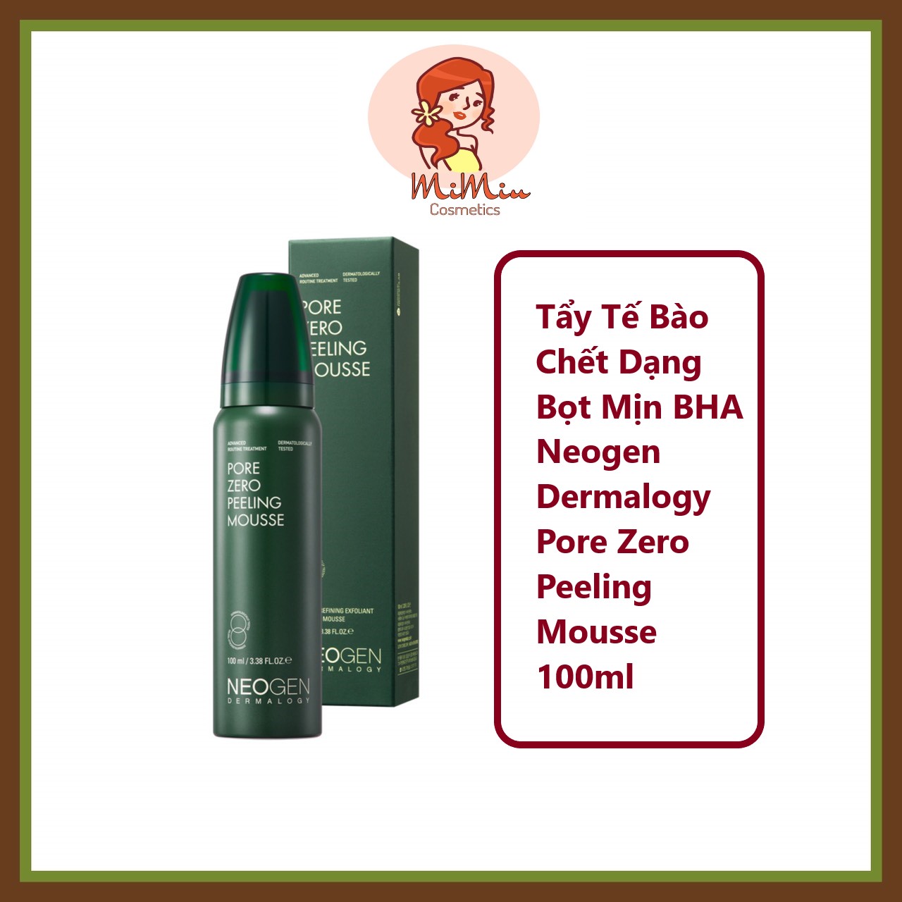 Tẩy tế bào chết dạng bọt BHA Neogen Dermalogy Pore Zero Peeling Mousse 100ml