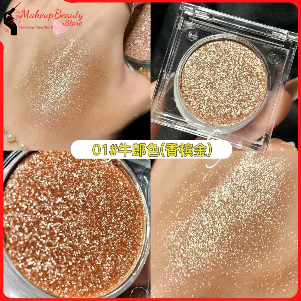 Phấn bắt sáng PEGGYLIN, phấn bắt sáng nội địa trung highlight nhũ bạc vàng F5 MS 866
