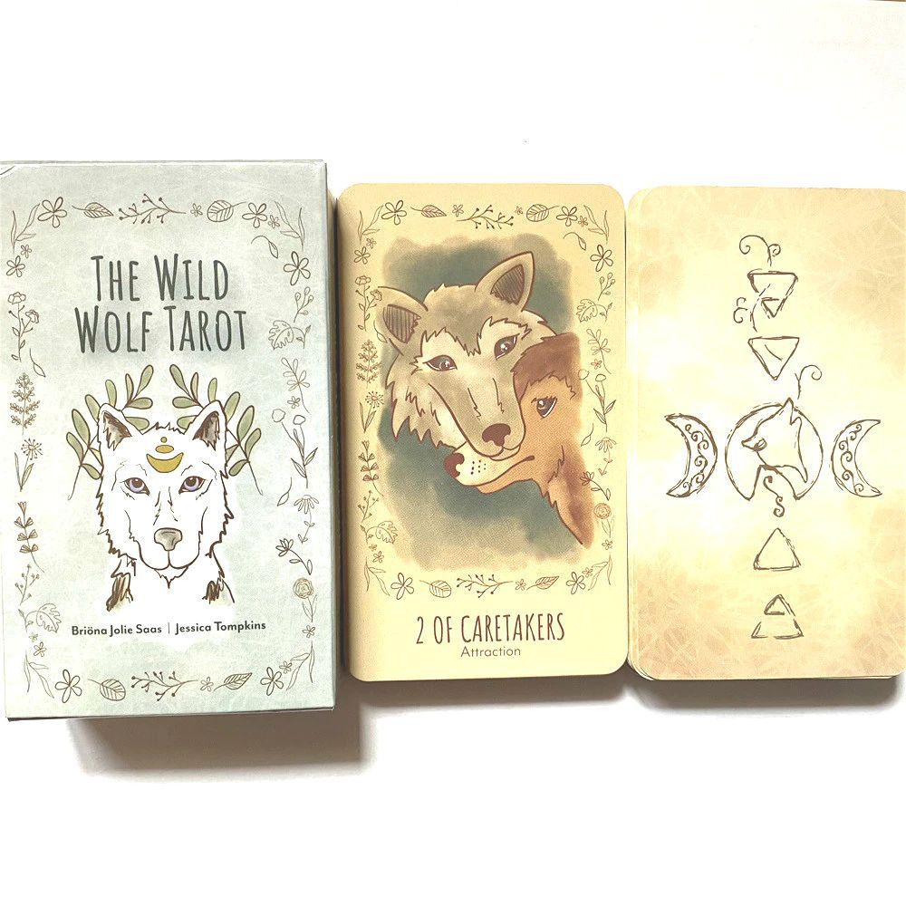 Bài Tarot The Wild Wolf Tarot Tặng Đá Thanh Tẩy