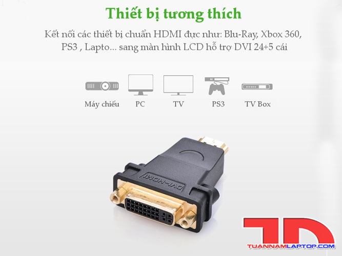 Đầu chuyển đổi HDMI sang DVI(24+5)
