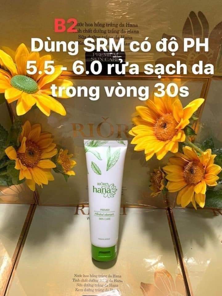 Sữa rửa mặt Riori - Herbal Cleanser 120g
