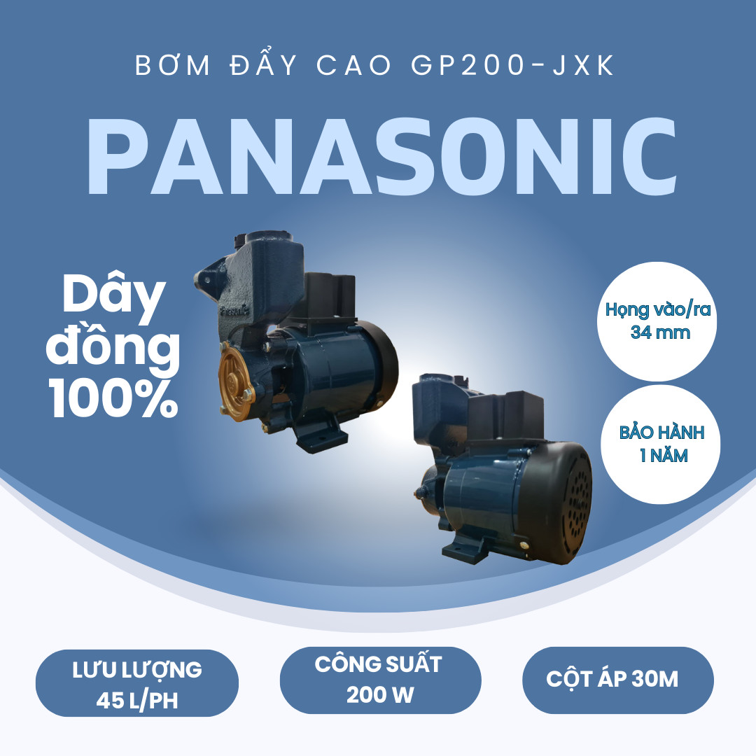 MÁY BƠM ĐẨY CAO PANASONIC 200W - GP-200JXK