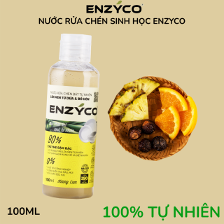 Nước Rửa Chén Sinh Học Enzyco 90% Enzyme Lên Men Từ Dứa Và Bồ Hòn, Làm Sạch Chén Bát Bảo Vệ Da Tay 100ML Dishwashing Liquid thumbnail