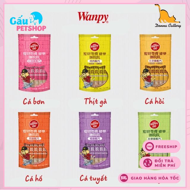 Súp thưởng cho mèo Wanpy Happy - 2 thanh lẻ 14g