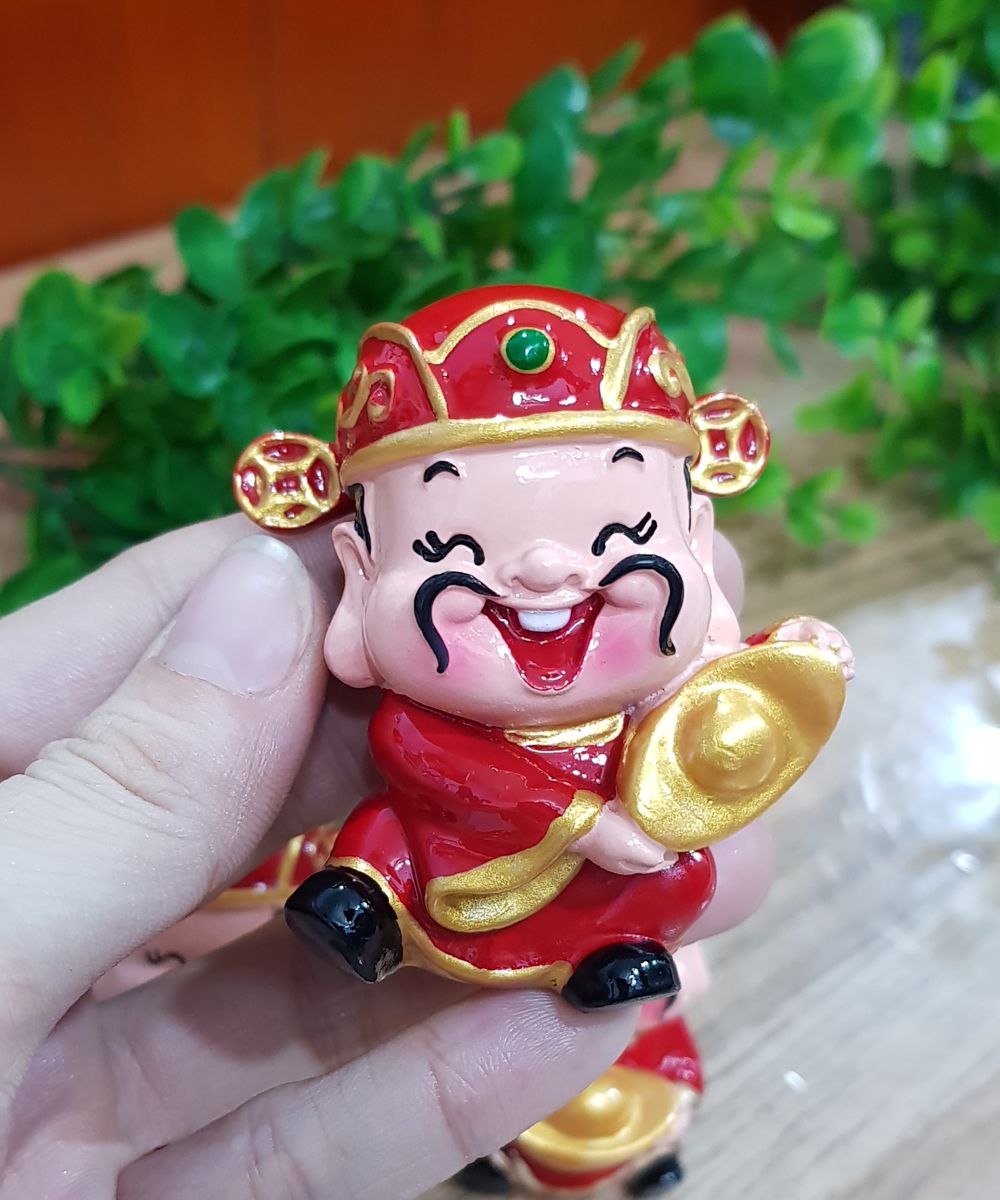 [HCM]Bộ 03 tượng chibi Thần Tài size 6cm chiêu tài - may mắn