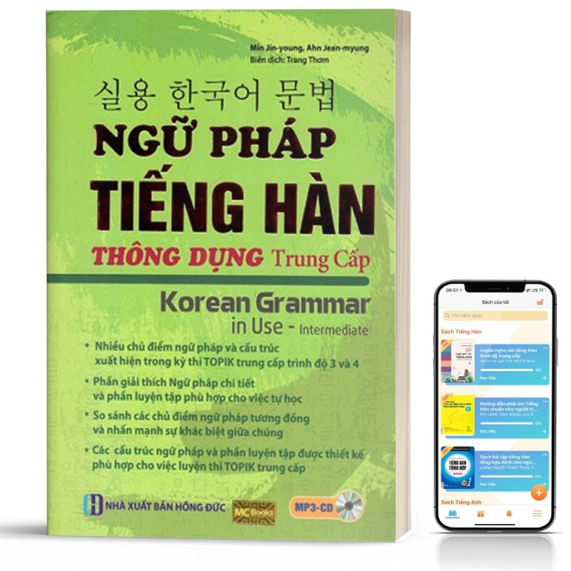 Ngữ Pháp Tiếng Hàn Thông Dụng Trình Độ Trung Cấp - Korean Grammar in use Intermediate - Học Kèm App Online
