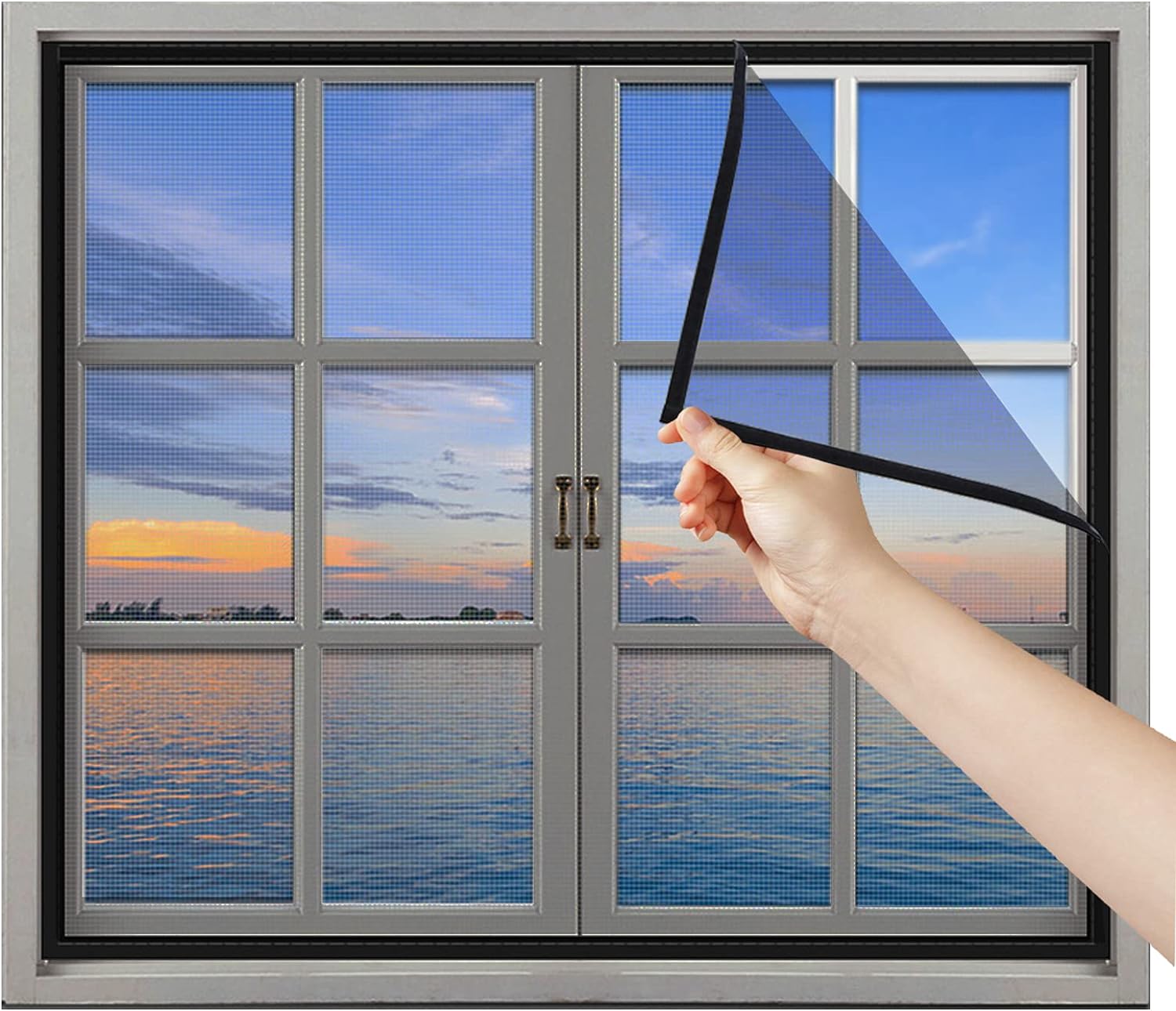 Màn Chống Muỗi Cho Windows Tự Dính Vô Hình Màn Chống Muỗi Tùy Chỉnh DIY Đơn Giản Có Thể Ngăn Ngừa Sốt Xuất Huyết Cửa Sổ Màn Hình Với Ốp Điện Thoại Dính