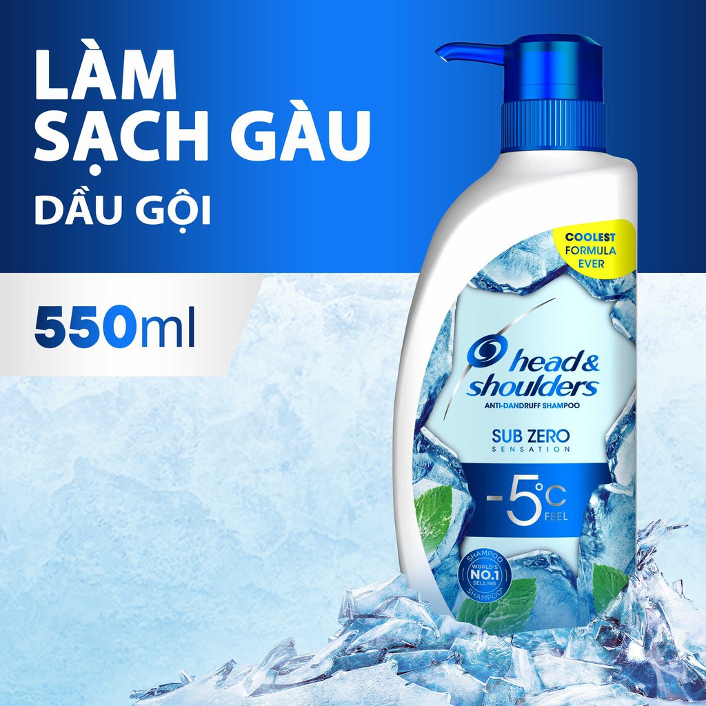 Dầu Gội Head & Shoulders Băng Lạnh Sạch Gàu Sub Zero Sensation Hasaki Sản Phẩm Chính Hãng
