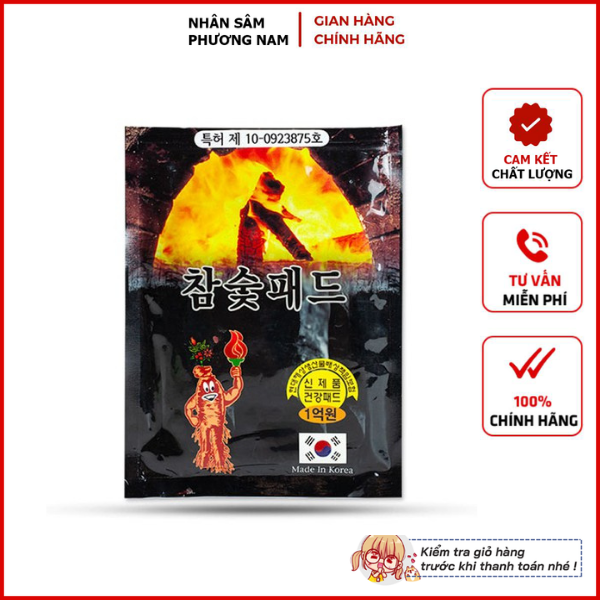 Cao Dán Hồng Sâm Than Hoạt Tính Túi 20 Miếng -  giảm đau hiệu quả