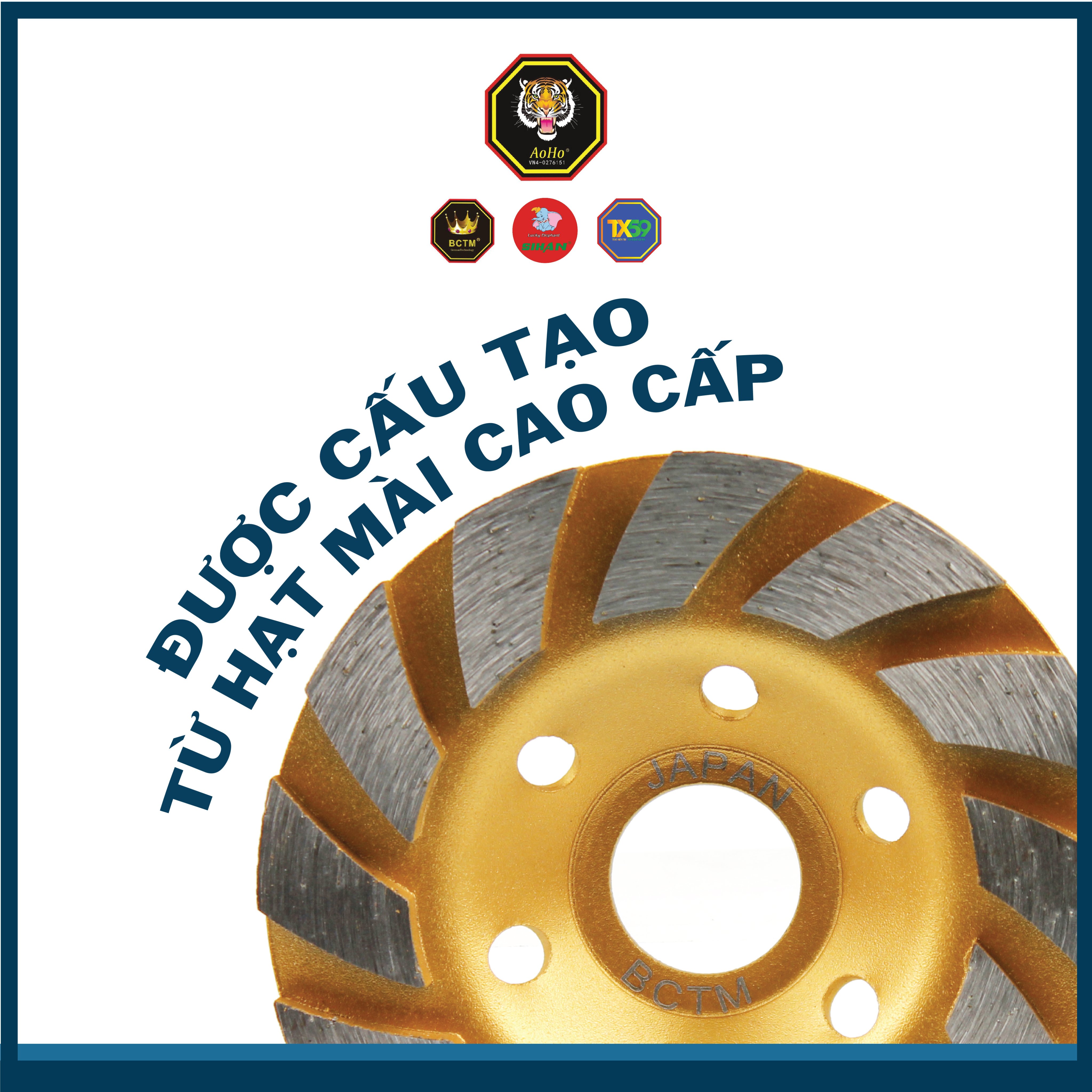 Chén Mài Bê Tông BCTM _ Màu Vàng 100mm