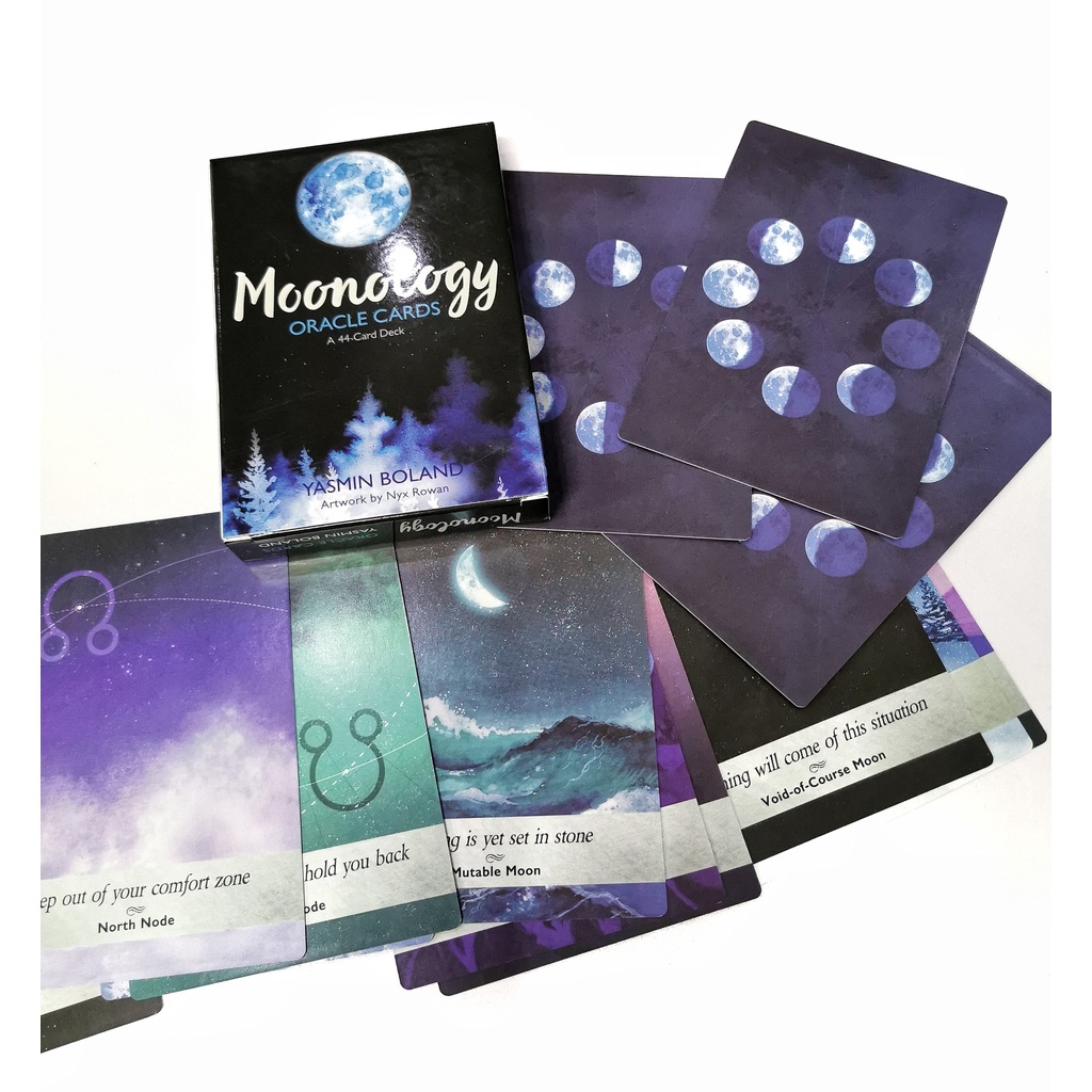 Bộ Bài Moonology Oracle Cards Tarot Size Gốc