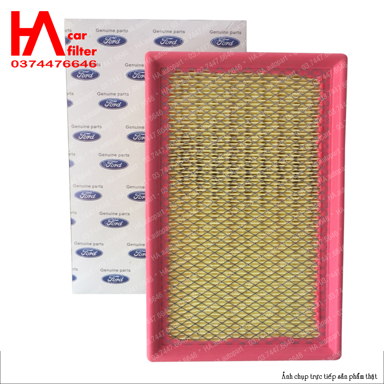 Lọc gió động cơ Ford Transit (Ford 16 chỗ), loại có lưới sắt chống rách lọc.