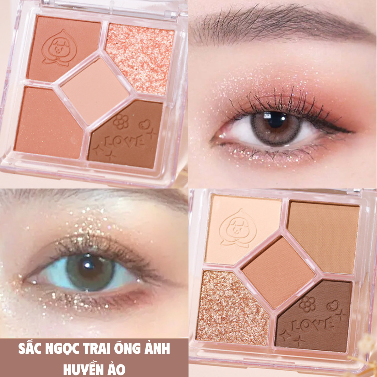 Bảng Phấn Mắt 5 Ô Màu WODWOD Pocket Magic W937