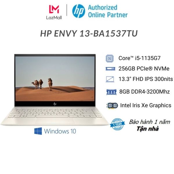 Bảng giá [Trả góp 0%]Laptop HP Envy 13-ba1537TU (4U6P0PA) - Vàng |Core™ i5-1135G7| 8GB DDR4 | SSD 256GB |13.3 FHD | Win10) Phong Vũ