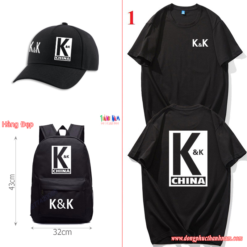 Combo mũ, áo, balo của CLB K&K - Cá Mực Hầm Mật 2019