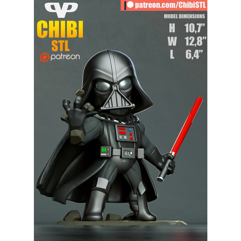 Mô hình in 3D Darth Vader Chibi