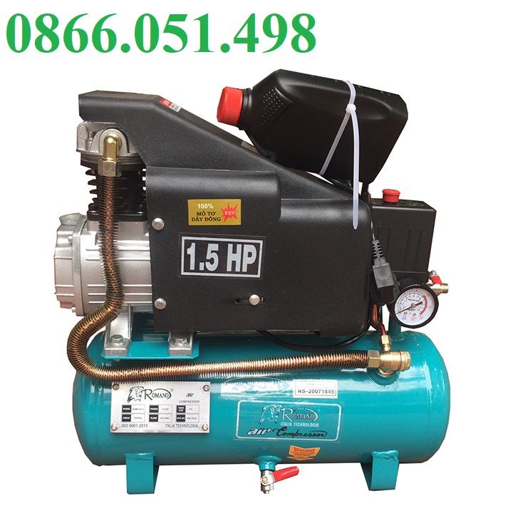 Máy nén khí có dầu liền trục romano rm 4212 1.5hp 12l
