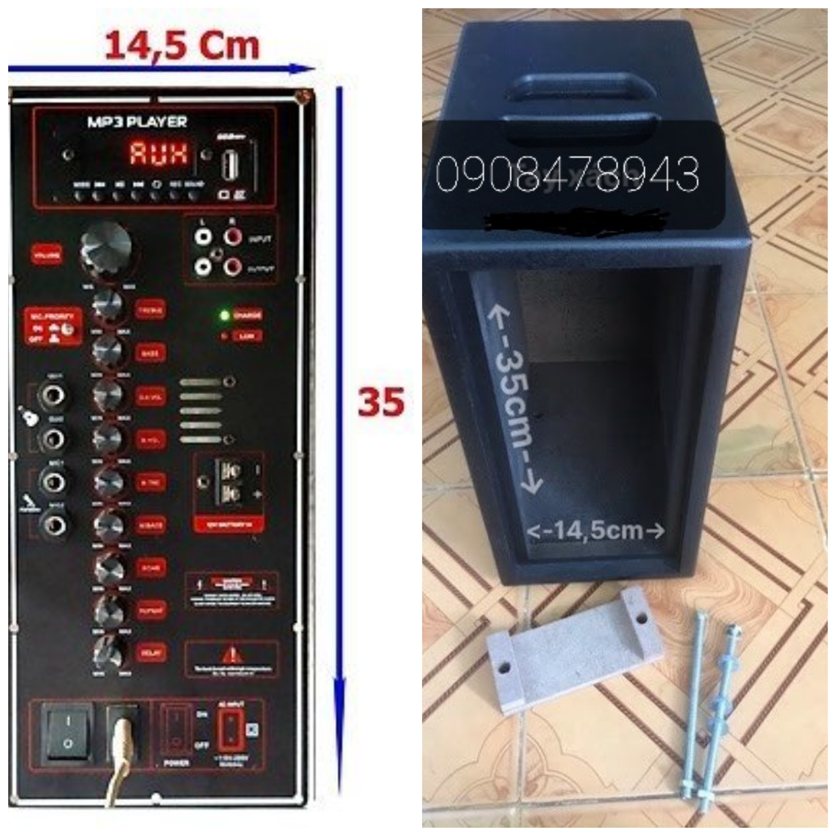 Ampli mạch loa kéo đa năng - đánh được tất cả loại loa
