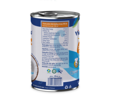 Nước Cốt Dừa Tươi Vietcoco-Lon 400ml